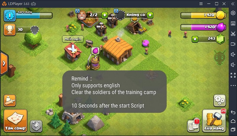 auto clash of clan trên android